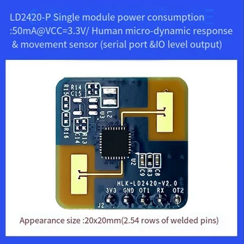 1 pcs 24g mmwave ld2420 גרם חיישן מגע מכ 