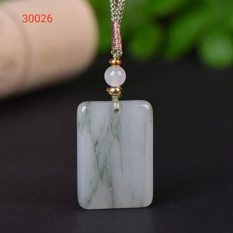 

Natural Exquisite Tianshan Cui Ping'an Brand Men's and Women's Pendants