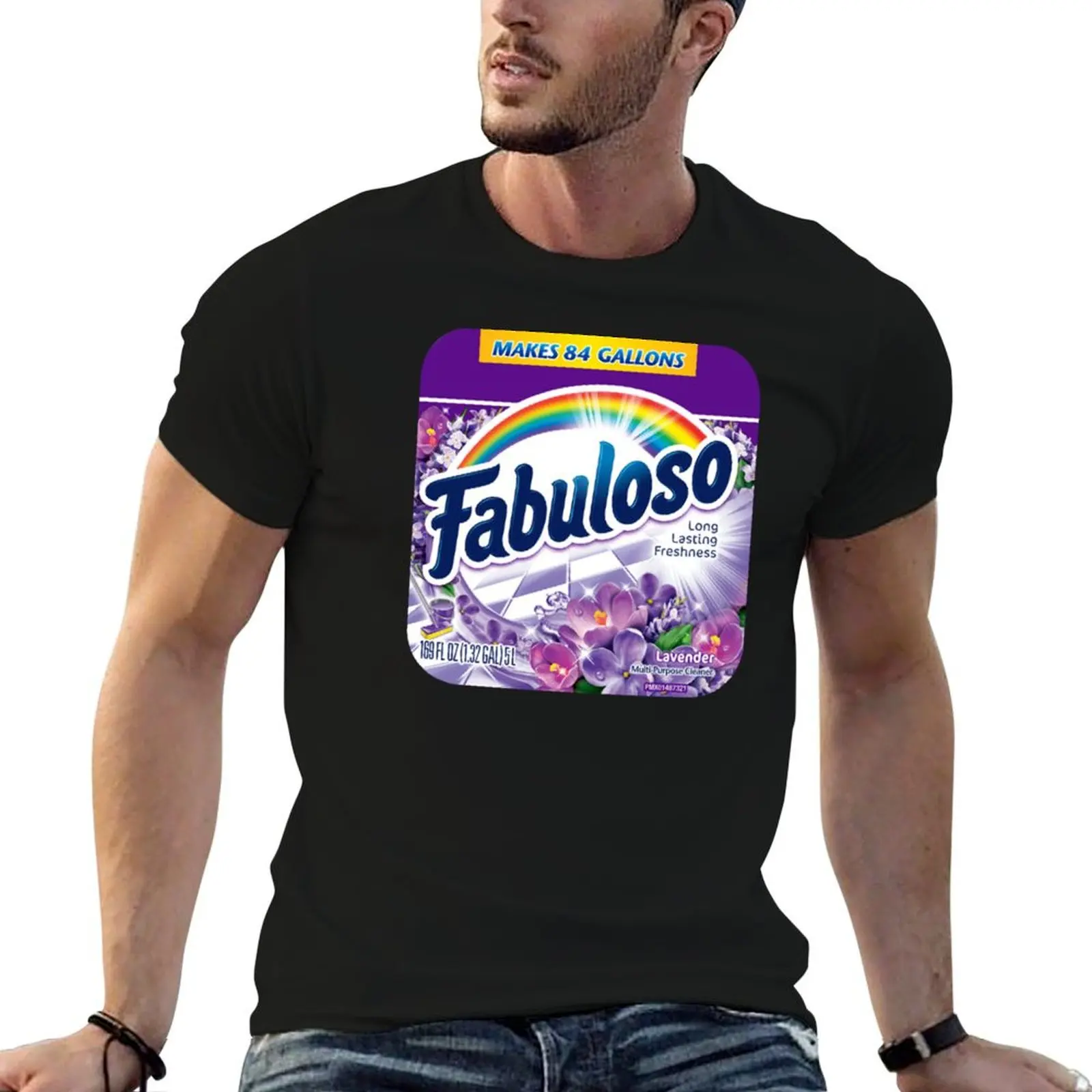 Fabuloso Fresh Label T-Shirt summer top cute tops graphic t shirt vintage blanks t shirt men 100℅ cotton