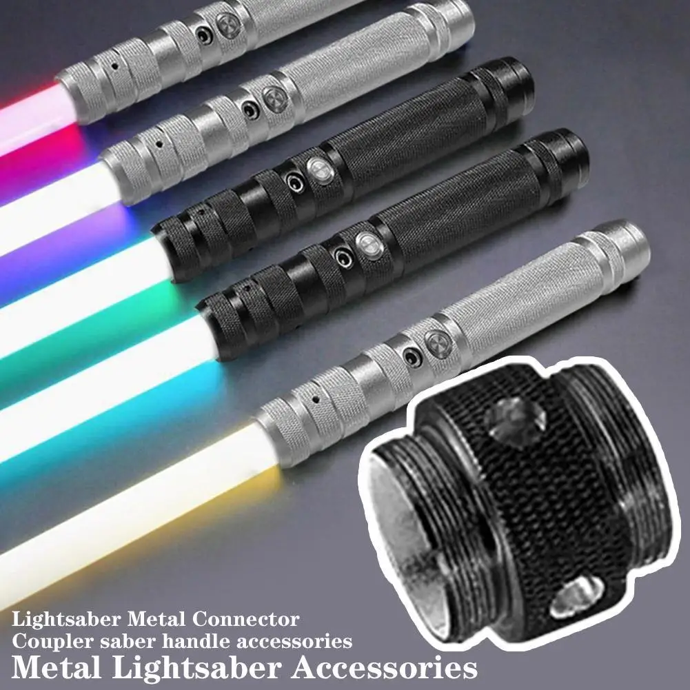 Conector de metal para Lightsaber Conector Laser Espada Acessórios Liga Brinquedos Grip Lightsaber Conectores metálicos para Laser Espada