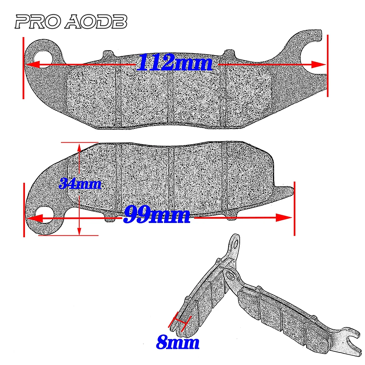 Motorcycle Front or Rear Brake Pads For RIEJU Honda RS2 RS3 CBR ERF FS MSX Wave ANF GROM Monkey Etc Model Motocross Accessories