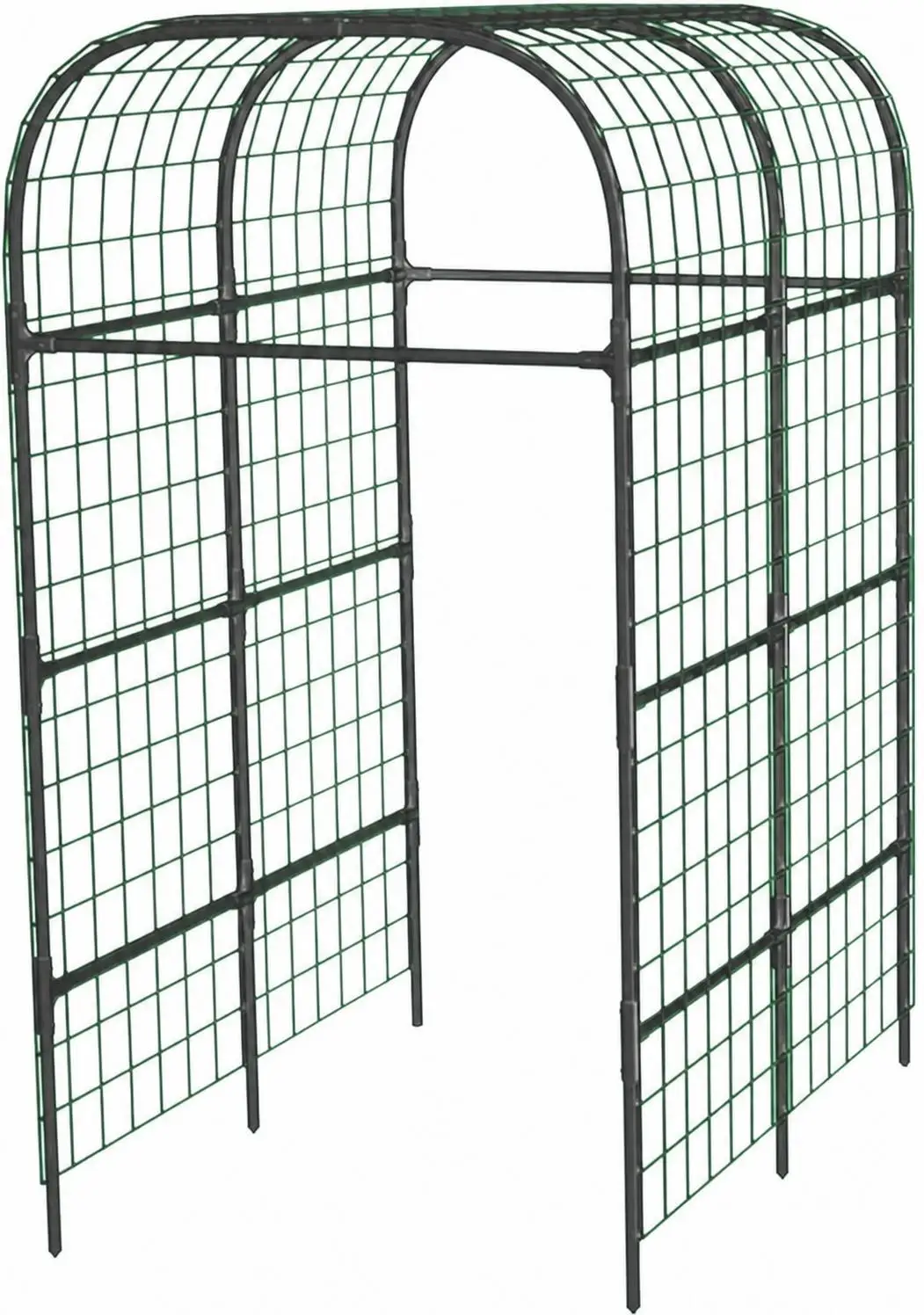 Garden Arch Trellis 73Ft Metal Cucumber Trellis For Raised Bed With Plastic Connectors Plant Support For Climbing Vegetables Black