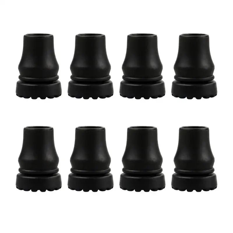 

652F 8Pcs Trekking Poles Tip Replacement Feet Trekking Poles Cane Tip Protector Walking Pad Buffers for Walkers