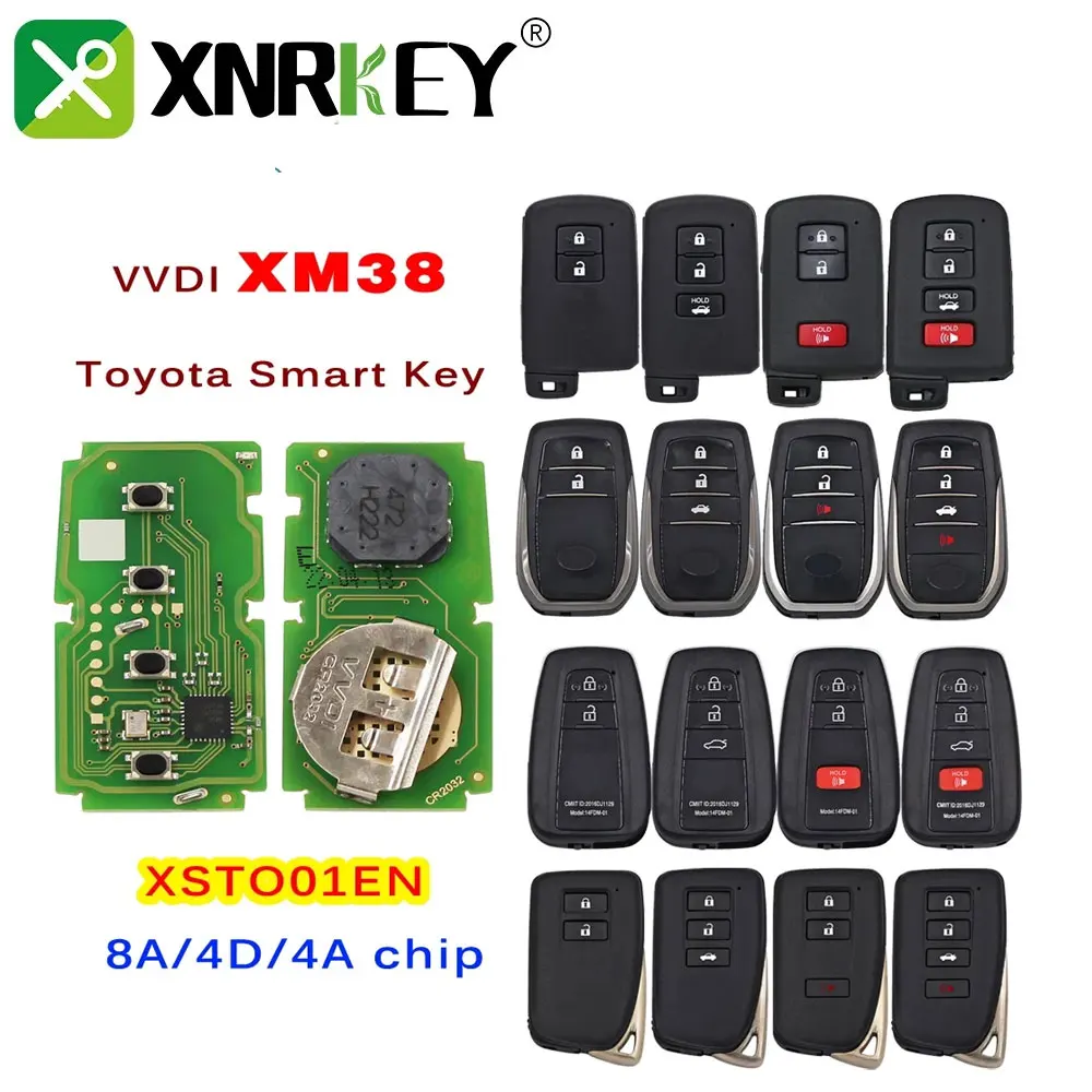 

Xhorse VVDI XM38 смарт-ключ XSTO01EN Бесконтактный дистанционный ключ 8A 4D 4A чип для Toyota Lexus обновленная версия VVDI XM ключ XSTO00EN