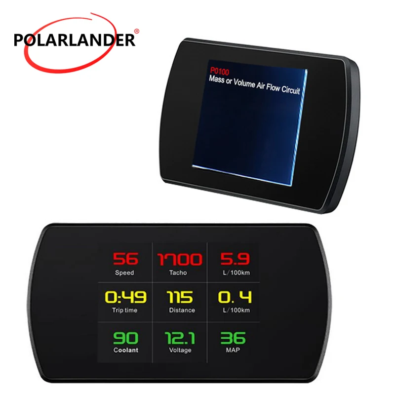 

5.8 TFT OBD2 On-Board Computer P12 Car HUD Digital Digital Car Speed Projector Speedometer Windshield Projetor Head Up Display