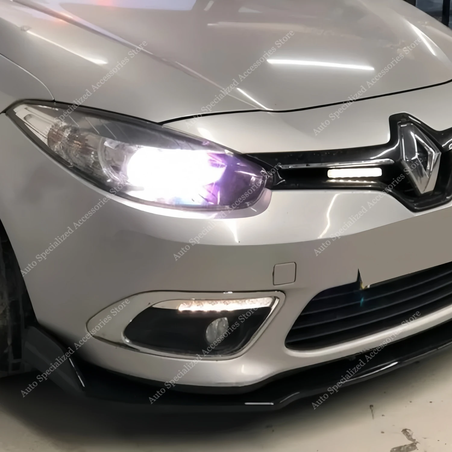 For Renault Fluence Car Front Bumper Lip Spoiler Splitter Diffuser Trim Fluence dCI CVT 2013-2020 Facelift Bodykits Tuning