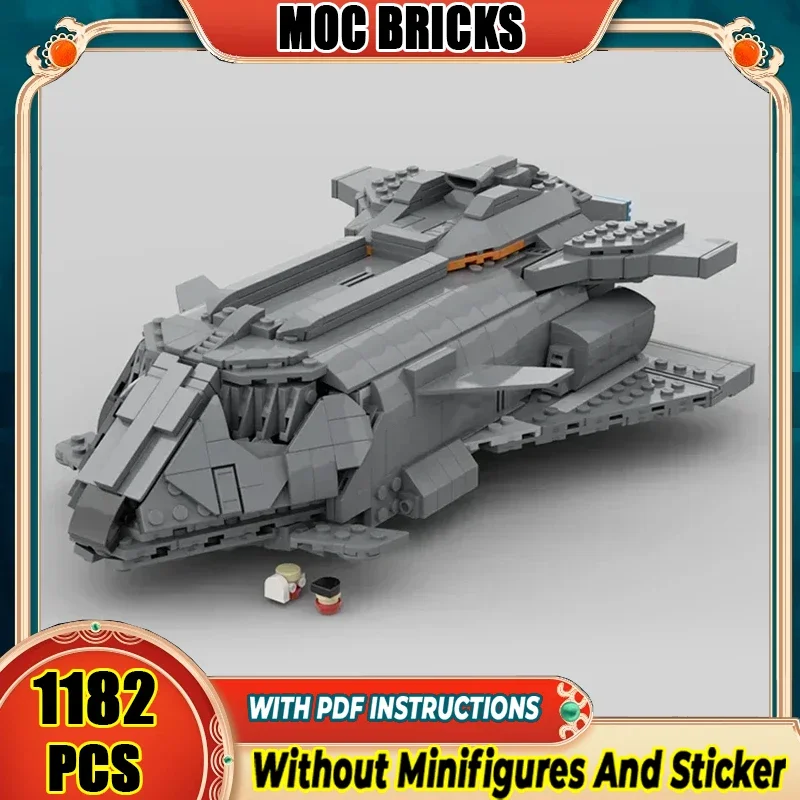 

Large Spaceship Model Moc Building Bricks Elite Dangerous Federal Technology Modular Blocks Gift Christmas Toy DIY Sets Assembly