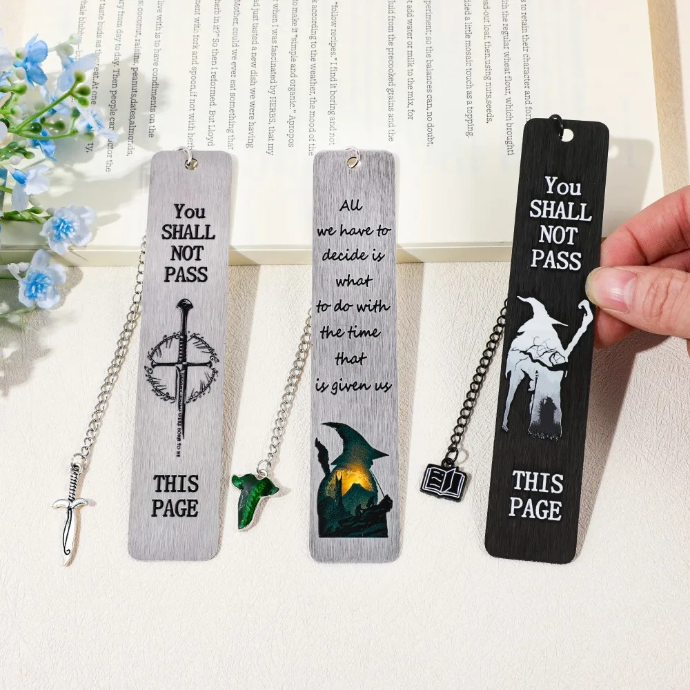 الهوبيت LOTR المرجعية الأدبية خمر مع الإشارات المرجعية تولكين لدفء الكتب المعدنية كتاب ماركر القراءة ملحق المرجعية هدية #1