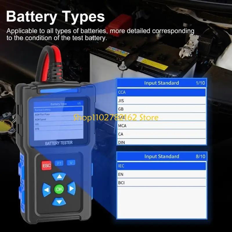

547B Upgrades Diagnostic Tool for Automotive Batteries Providing Comprehensive Assessment Including & Resistance