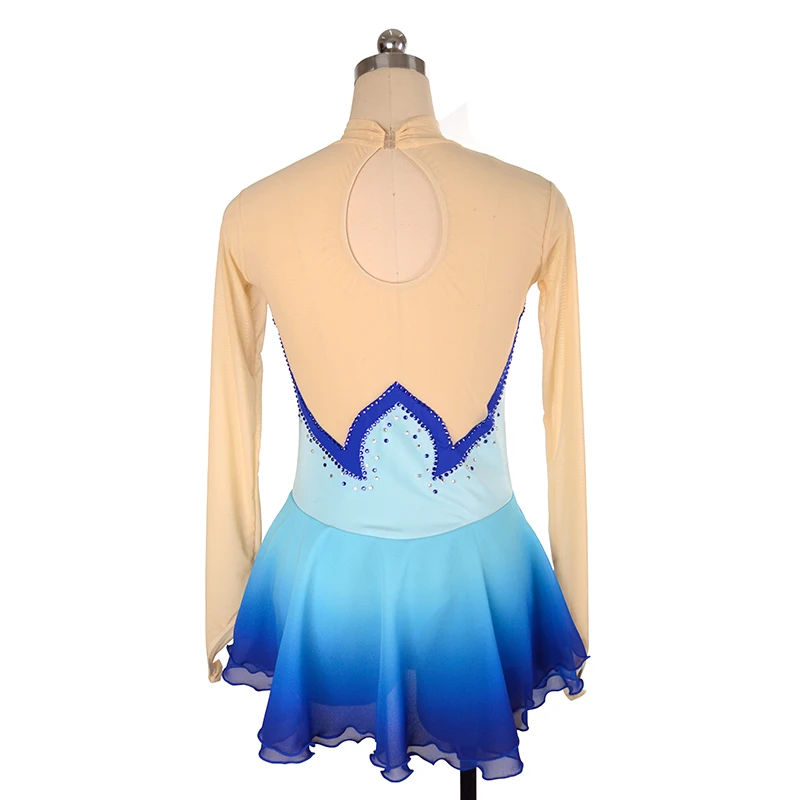 Nasinaya Figure Skating Dress Customized Competition Training Women's Children's Rhythmic Gymnastics Dance Light Blue Clothing