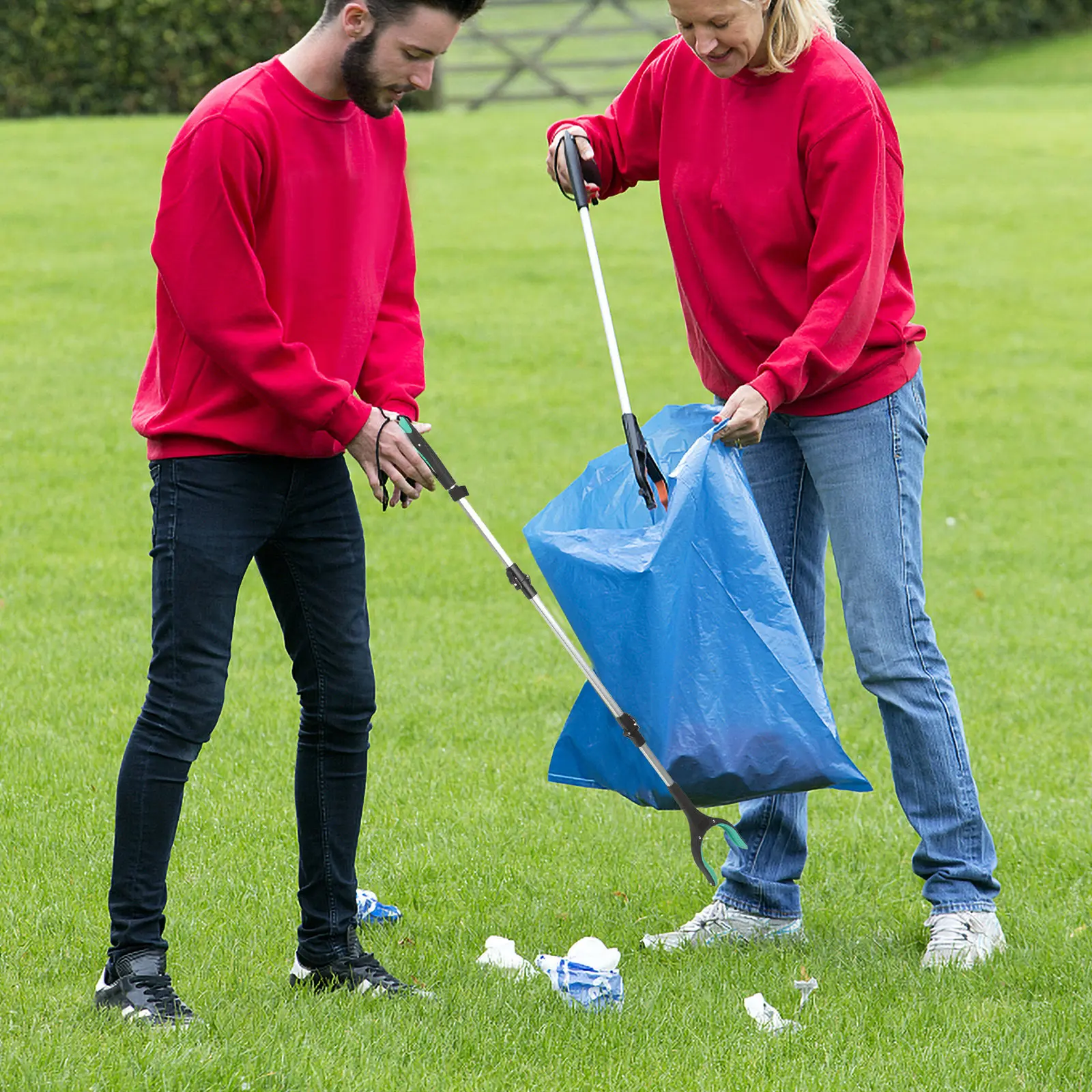 

Складной захват для мусора с длинной ручкой: удобный инструмент для подбора падших предметов с высоких полок, для пожилых людей