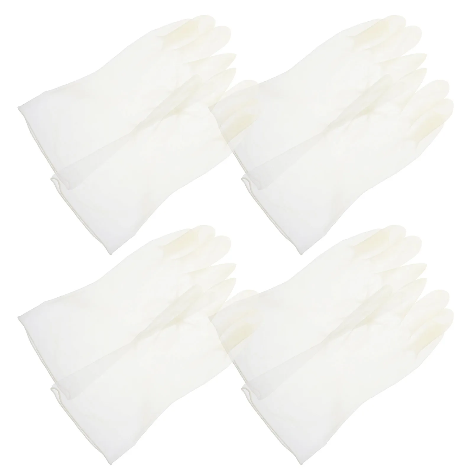 

4Pairs Durable Reusable Kitchen Gloves Dishwashing Cleaning Mittens Cost Effective Long Lasting PVC Material Cleaning Mittens