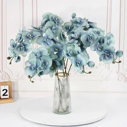 1pc Branch 9-Head Silk Butterfly Orchid 69/100CM Fake Phalaenopsis Wedding Floral Bouque Home Decoration Artificial Flowers