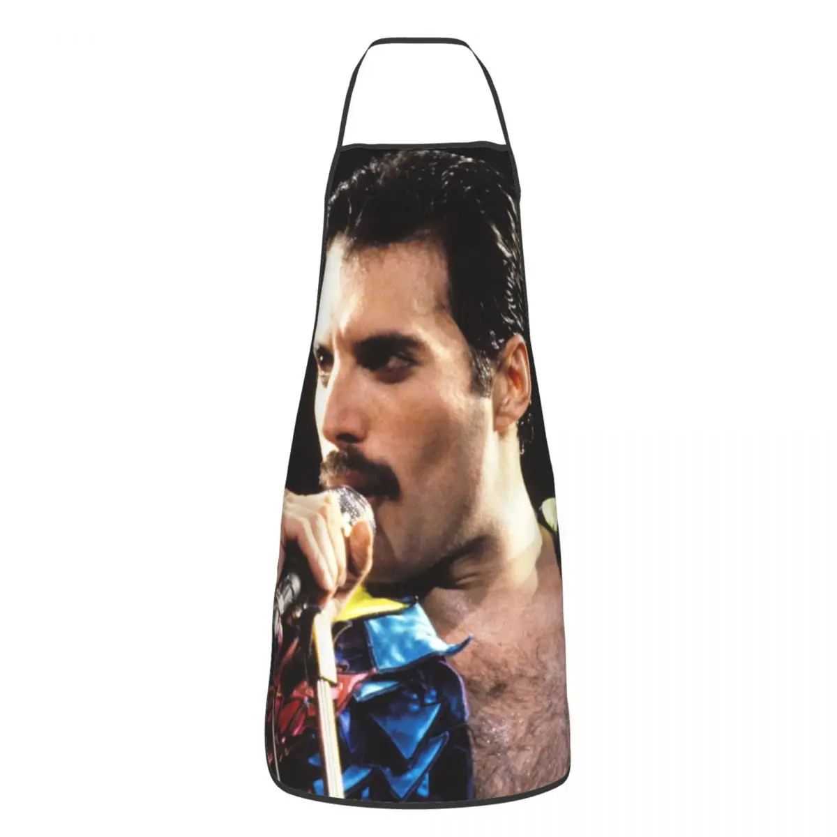 Rockstar Freddie Mercury Aprons for Women Men Rock Singer Adult Unisex Kitchen Chef Bib Tablier Cuisine Cooking Baking Gardening