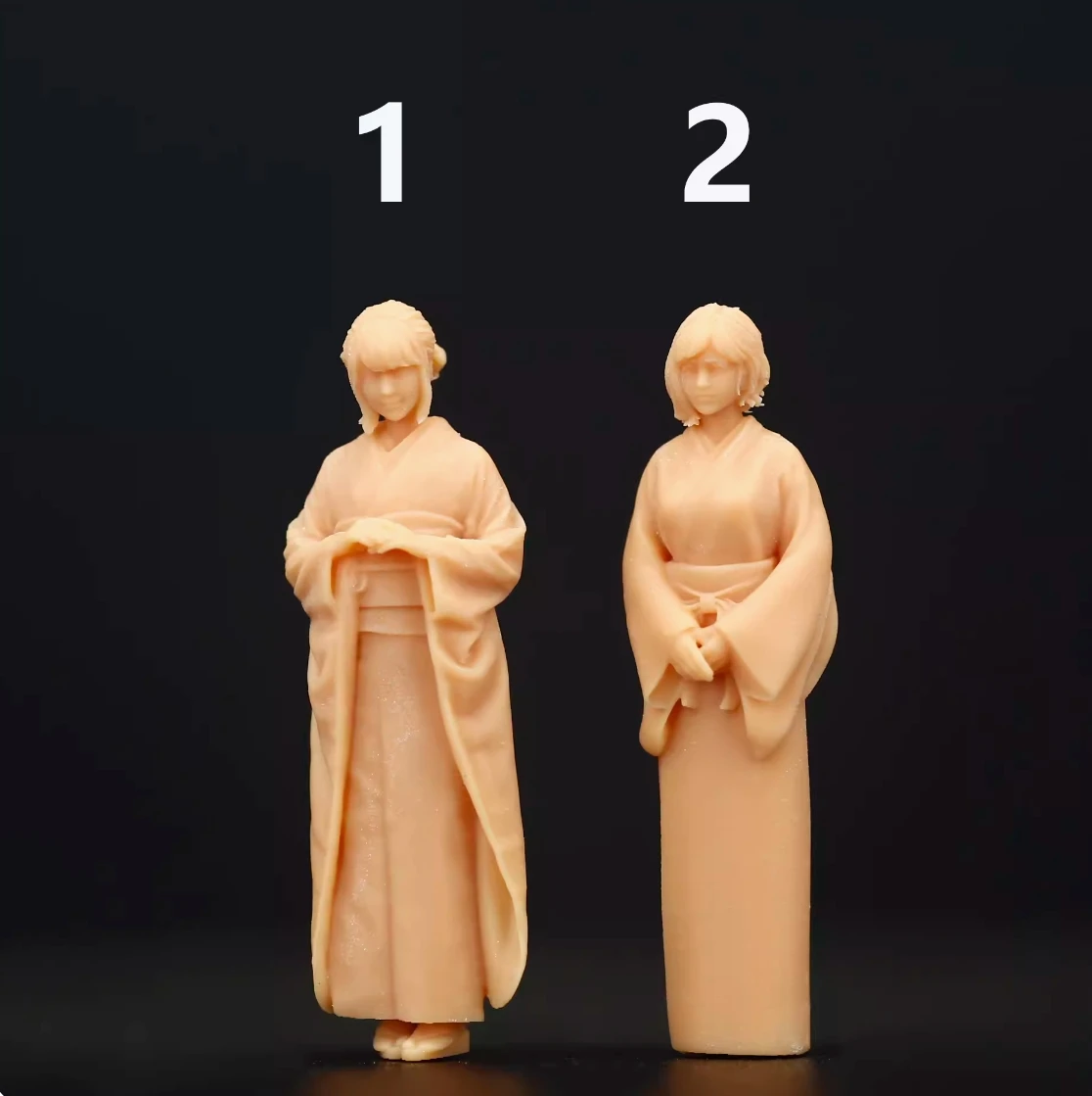 

Resin 1/87 1/64 1/43Kimono Beauty Sand Scene Props Miniatures Figures Model For Hand DIY Painted Cars Vehicle