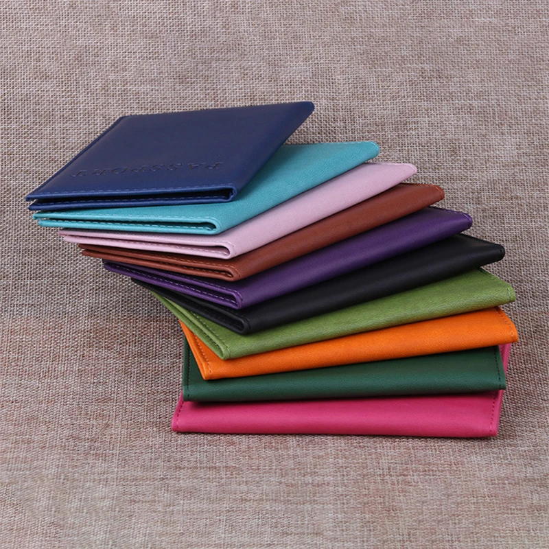 1pcs PU Leather Passport Covers Travel Passport Holder Document Cover ID Card Passport Holder Fitness Travel Acceessory