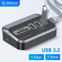 ORICO USB 3.2 Docking Station Hub Type C Splitter Adapter Multi Ports Several 3.0 Socket with SD Card Reader OTG For Laptop PC