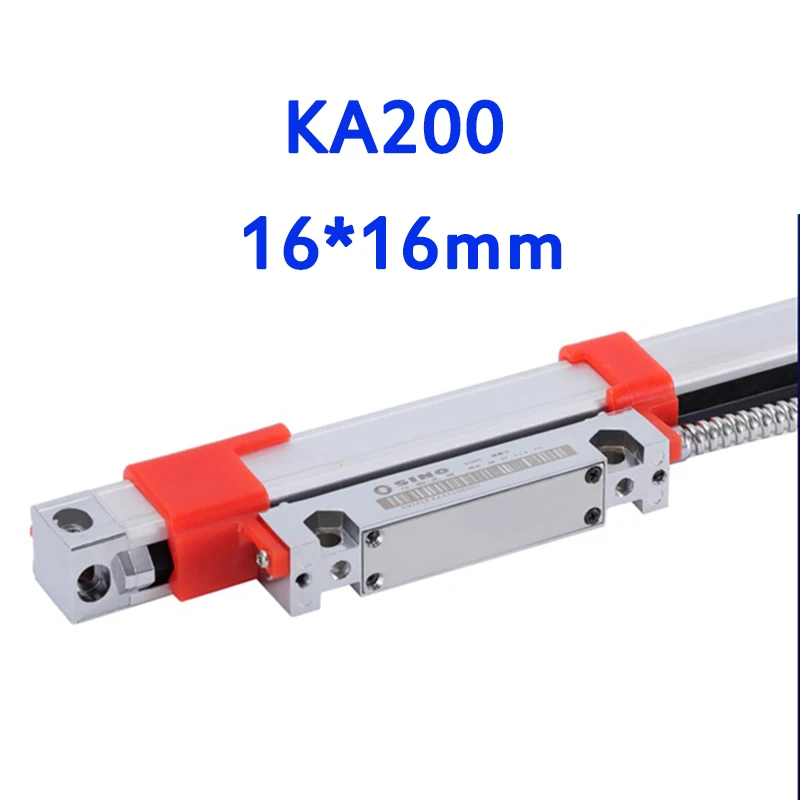 

Sino Slim KA200 Linear Glass Scale 16*16mm Cross Section 5 Micron Encoder For Digital Display Readout Ruler