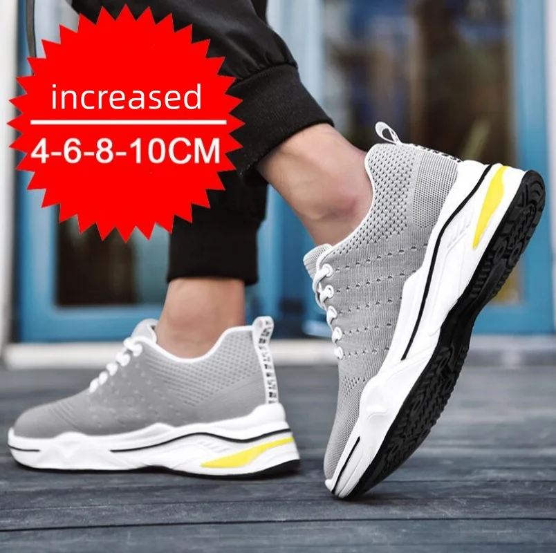 Modische Herren-Sneaker mit Absatz, die die Körpergröße erhöhen – Freizeitschuhe für Sport und Freizeit – Schuhe mit 8 cm zusätzlicher Höhe_voghion.com