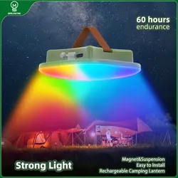 MOSLIGHTING luz de camping recargable aplicación móvil conectada a la luz de la tienda inteligente linterna de pesca LED noche mantenimiento al aire libre equipo de montañismo de emergencia iluminación 80W