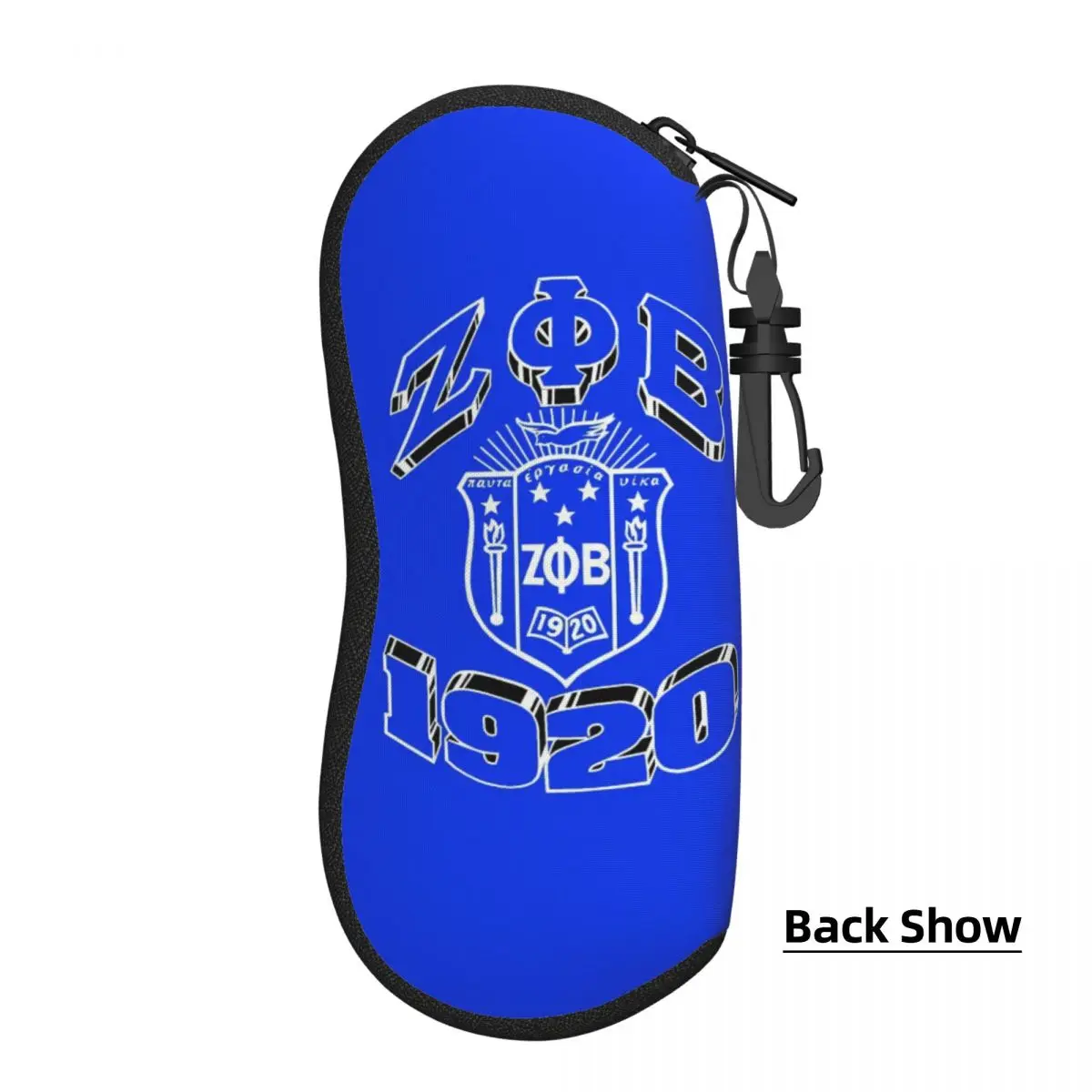 Custom Zeta Phi Beta Sorority Sunglasses Case Neoprene Zipper Greek Letter 1920 Shell Eyeglass Case Protective Box For Glasses