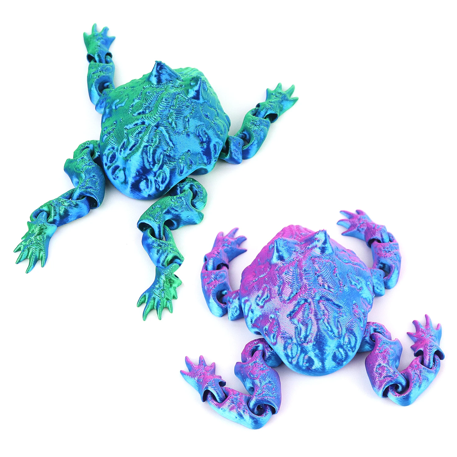Integrated articulated joint movable gift ornament decoration small animal 3D printing toad children\'s toy