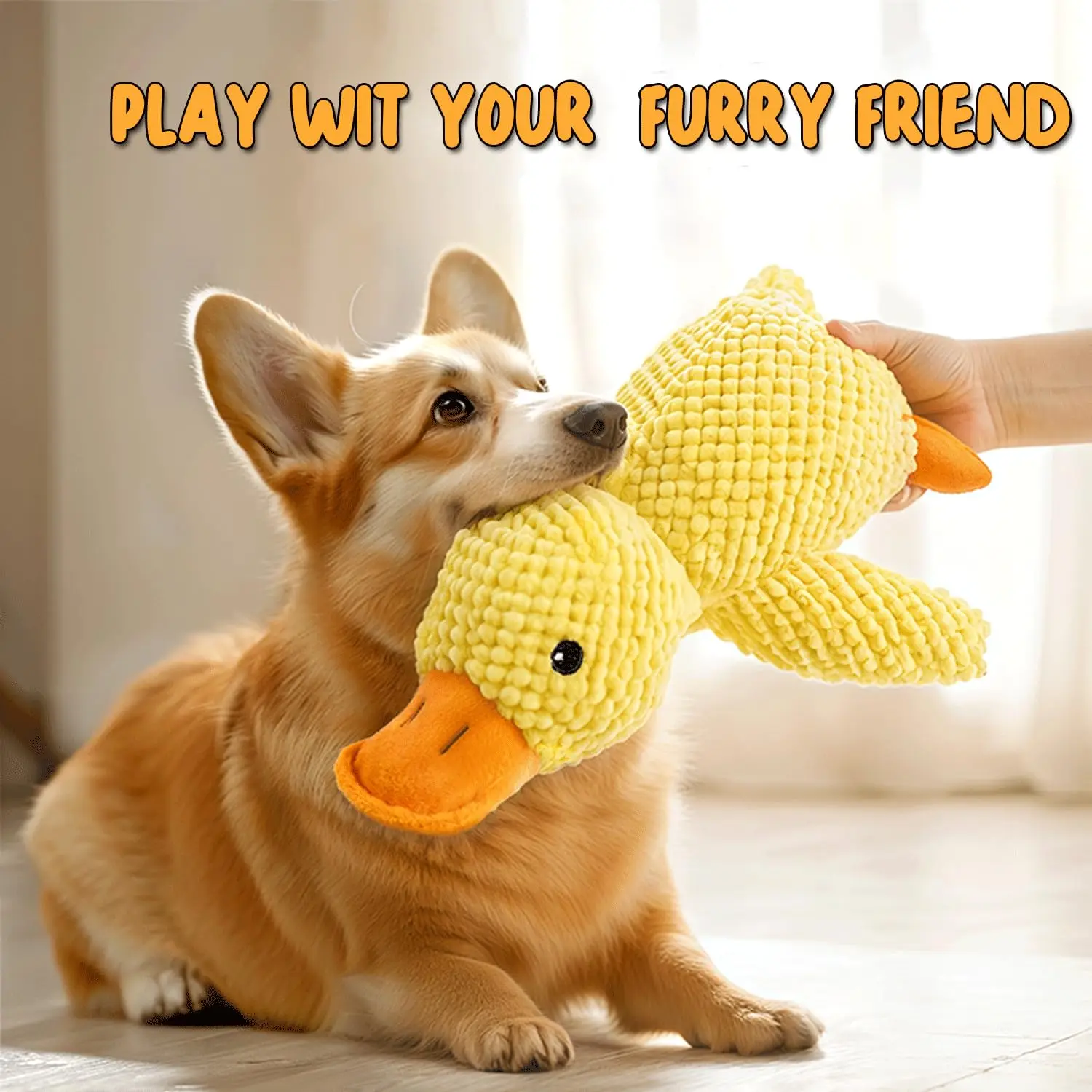 Plush Dog Toy,Duck Squeaky Dog Toys,Soft Puppy Toy for Small to Large Dogs,Relieve boredom and Sleep Companion,Dog Accessories - Image 5