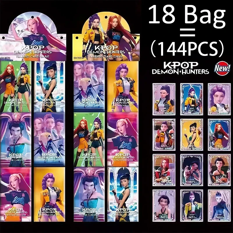 9/12/18/36 حقيبة KPop شيطان الصيادين تحصيل بطاقة معركة كارت مجلس لعبة HUNTR/X أنيمي رومي زوي ميرا بطاقة التداول لعبة هدية #6