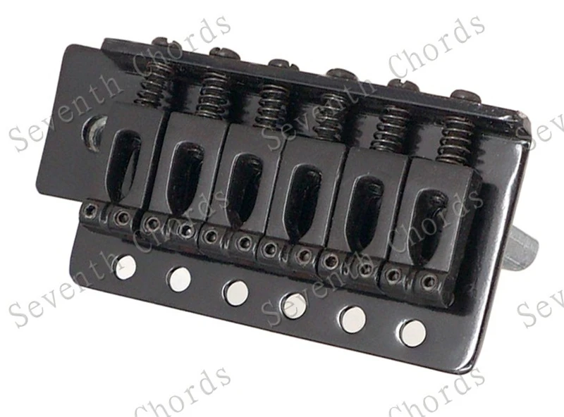 Ein Satz 6-saitiger konkaver Sattel-Tremolo-Brückensystem für E-Gitarren-Zubehörteile, Chrom, Schwarz, Kupfer, Rot zur Auswahl – Detail 17