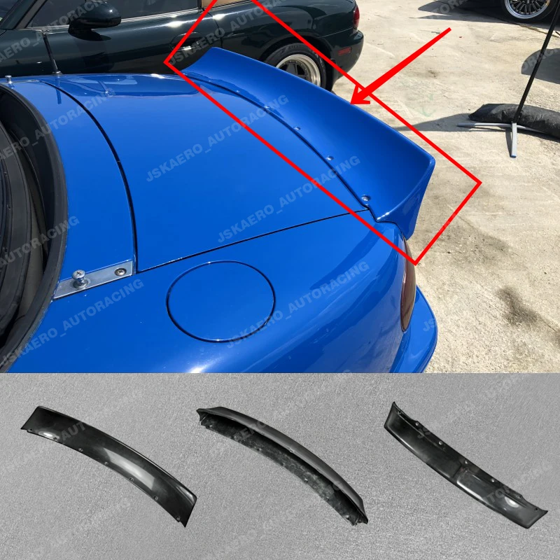 

For Mazda MX5 89-97 NA Miata Rear Trunk Spoiler Boot Wing Lip FRP Unpainted