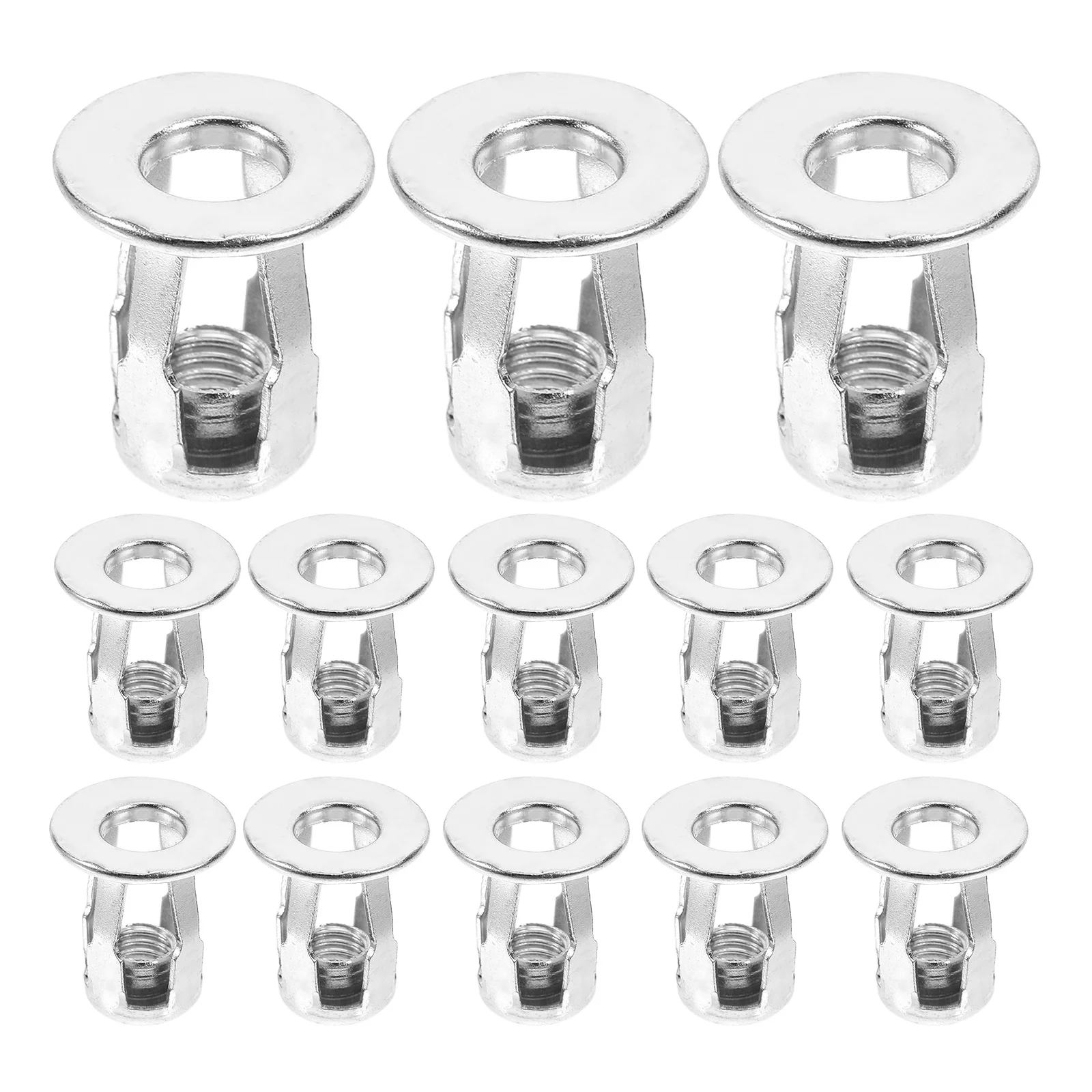 

25Pcs Petal Nut Insert Threaded Fastener Secure Connection for Wood Metal Plastic Construction Automotive Electronics