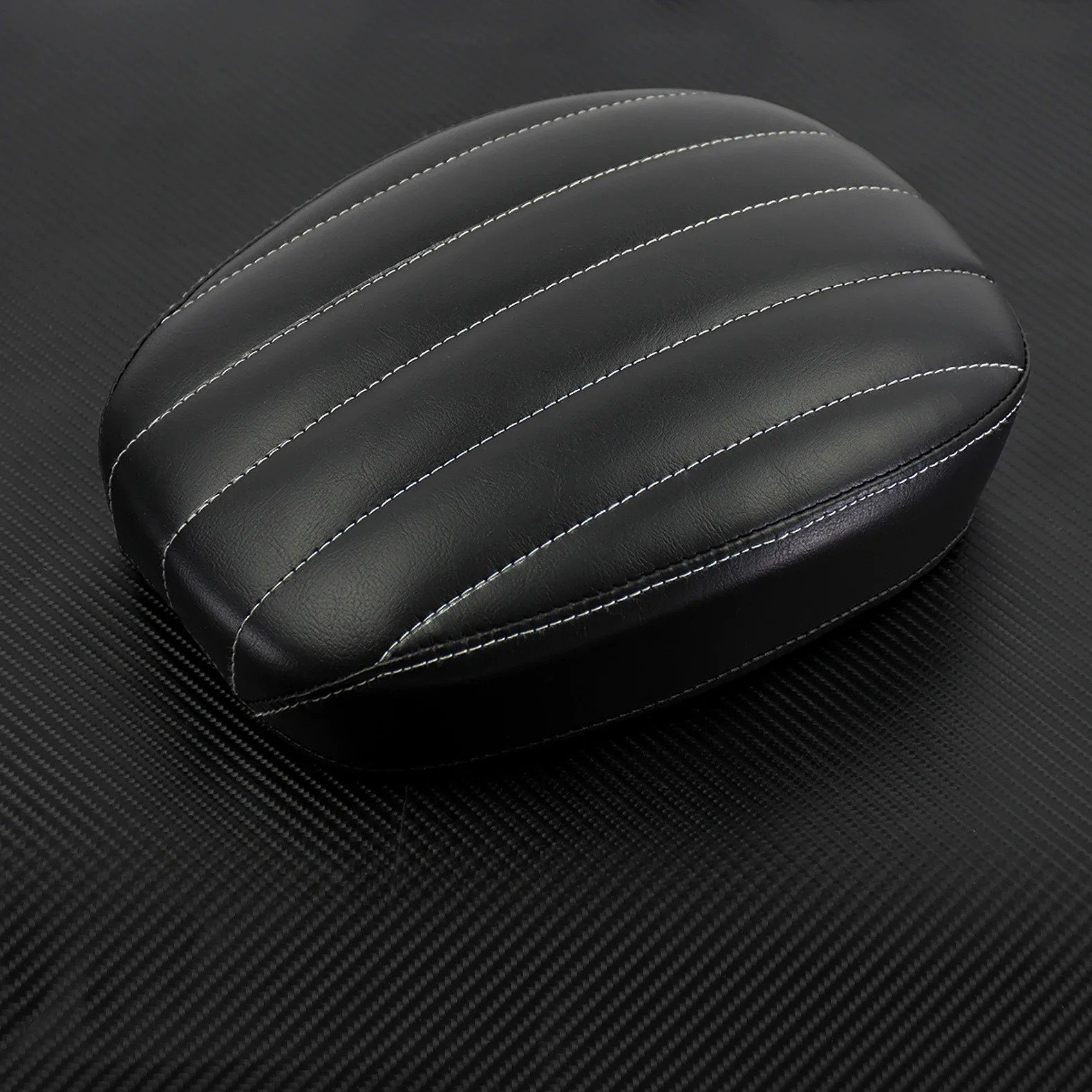 Motorcycle Black Fender Seat Rear Passenger Seat Cushion Tail Pillion Pad For Harley Sportster XL48 72 883 1200 2010-2014 2015