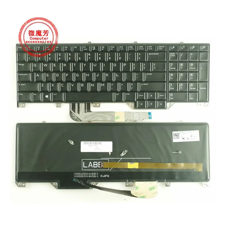 

New Laptop US keyboard for DELL Alienware M17 17 R4 R5 with Backlit PK1326T1B01 0ND5TJ