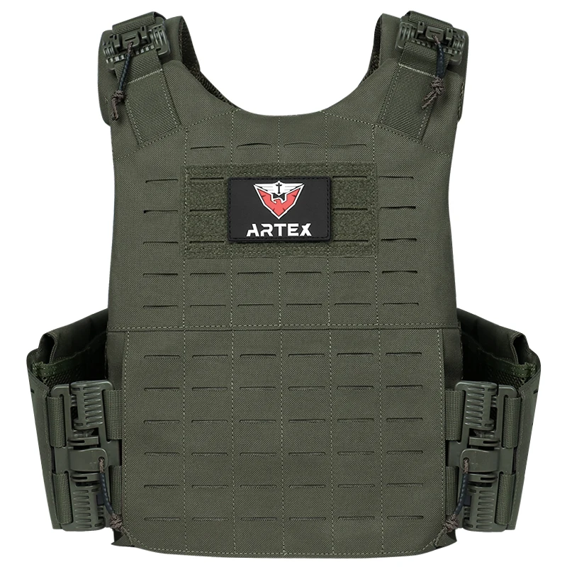 Gilet tactique Artex à dégagement rapide, gilet tactique 1000D intégré découpé au laser pour fille dans le sens, 8130