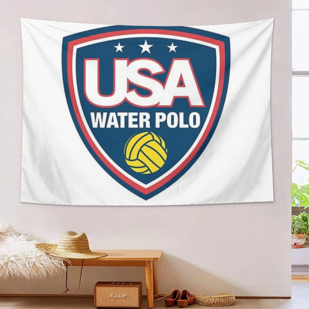 USA Water Polo Printed Tapestry,Decorative Tapestry Suitable For Living Room And Bedroom Decoration