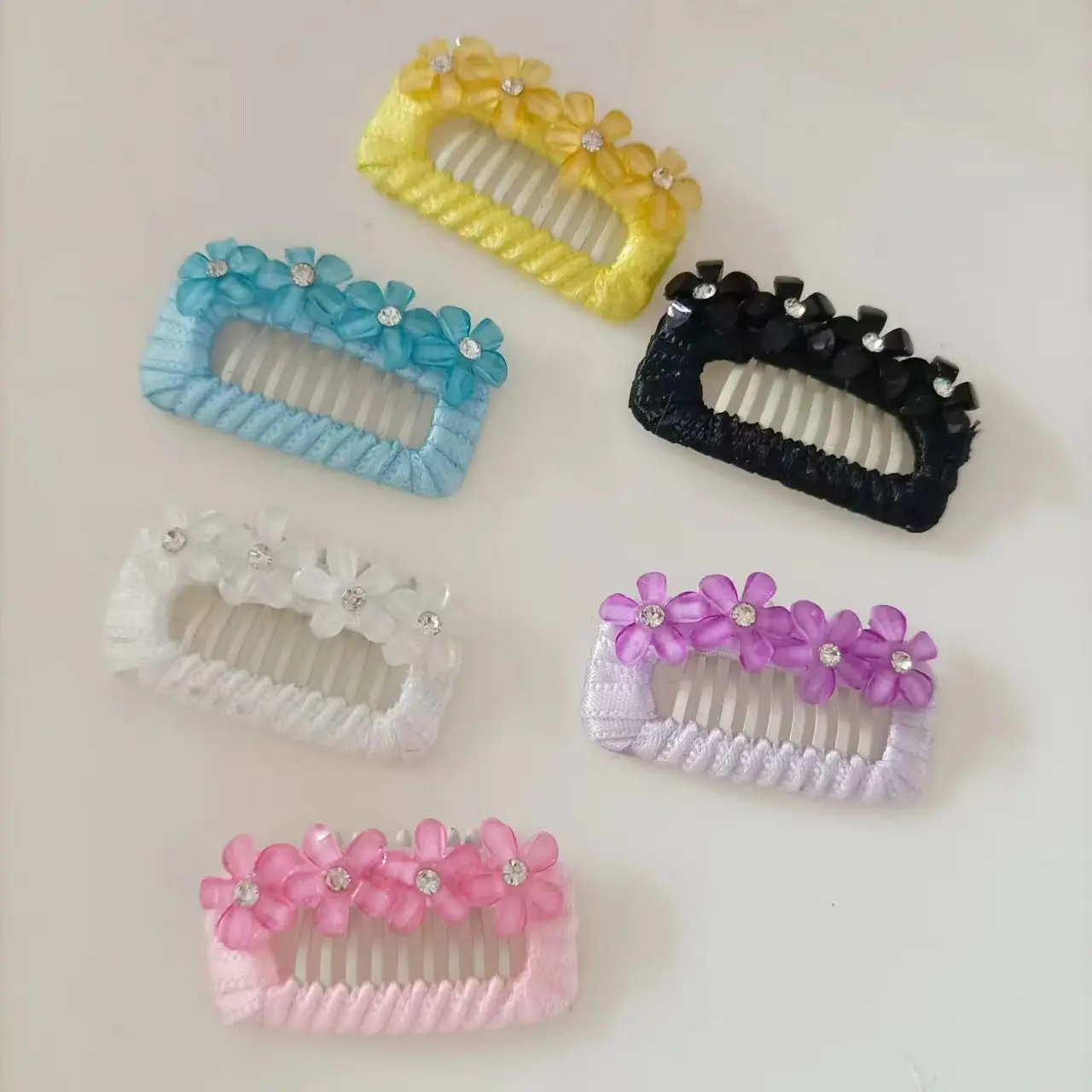 Dogs Cat Hairpin Hair Comb 2.3cm 2.8cm 3.2cm Hair Accessories Cute Pet Cat And Dog Green onions with florets Hairpin