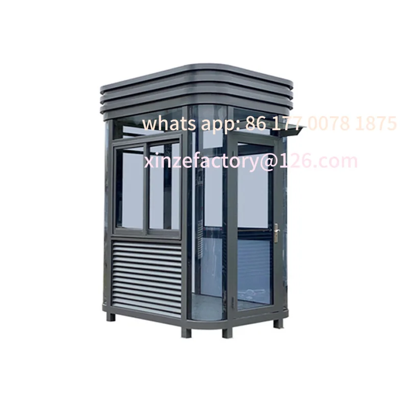 

Customizable steel structure guard box security box outdoor mobile community doorman duty room security property toll booth