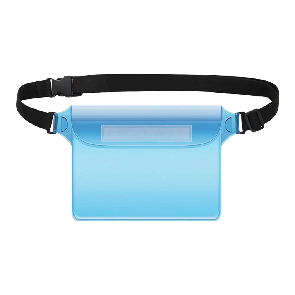 Pvc Waterproof Mobile Phone Bag Valuables Belt Bag For Beach Swimming Snorkeling With Adjustable Waist Strap Dry Bag Fanny E3k3