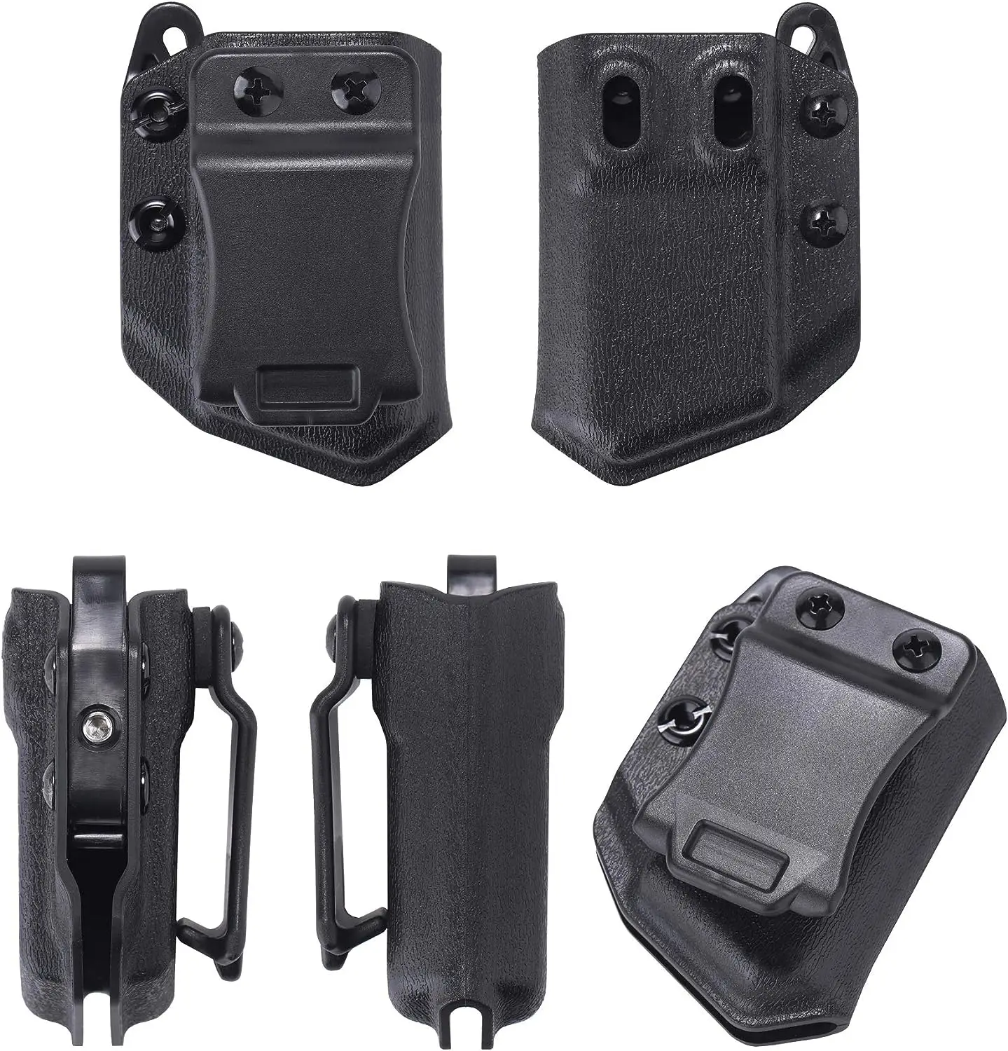 Ophidian IWB OWB 9mm .45 ACP Belt Clip Stack Magazine Pouch Holster Mag Carrier for Glock CZ HK SIG Pistol Airsoft Hunting