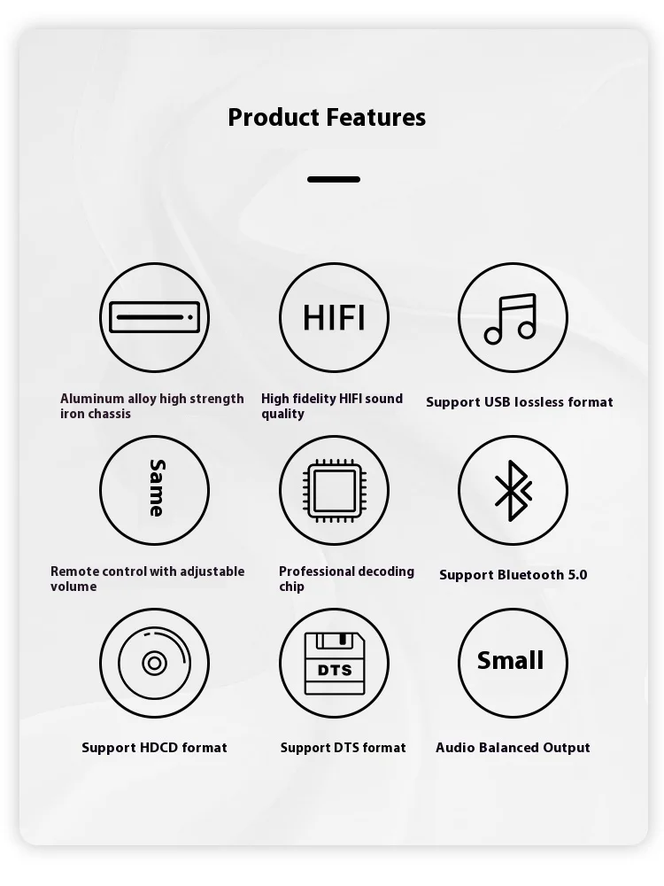 SUQIYA CD Player Home Professional Disc Player Lossless HIFI Fever Grade Bluetooth Record