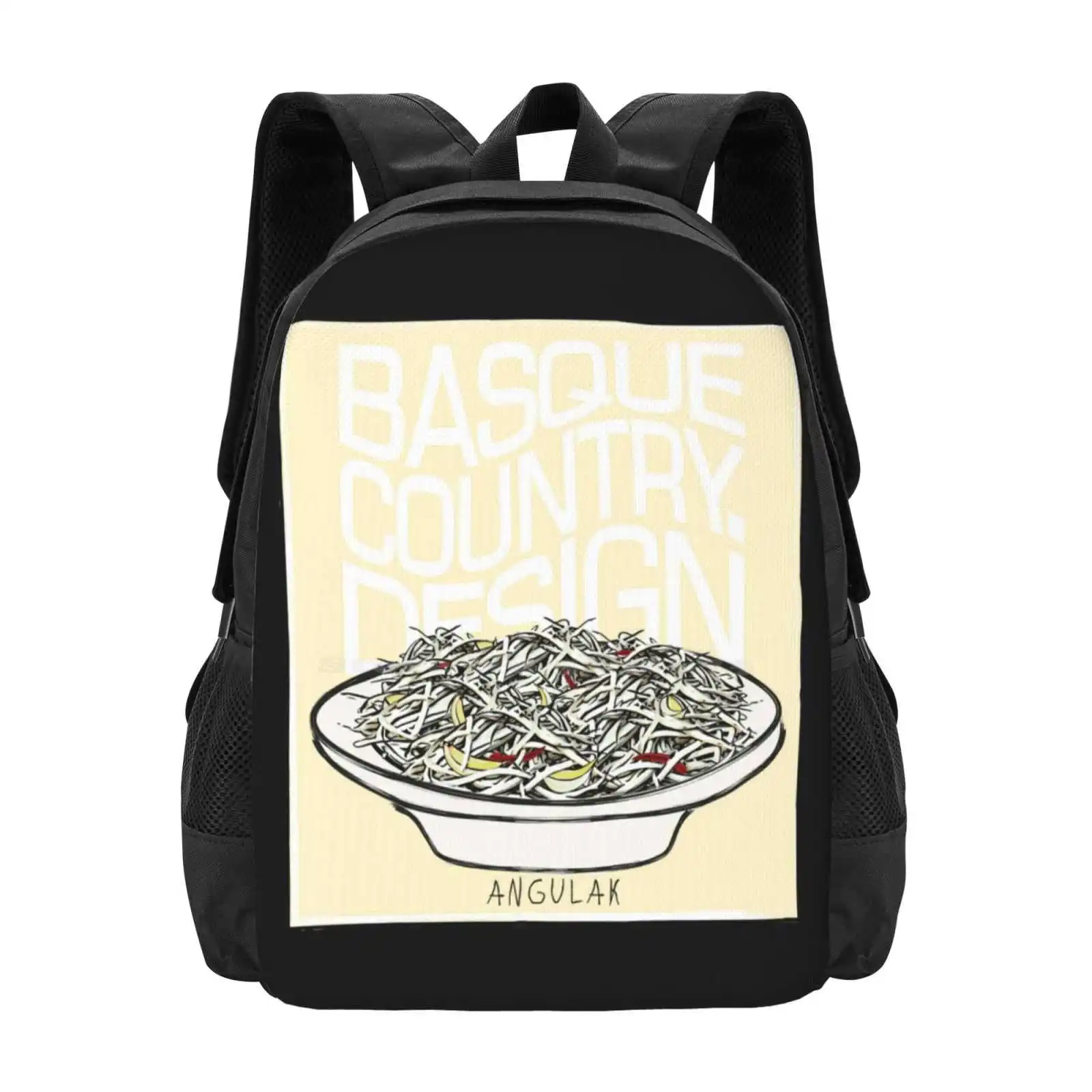 Elvers | Designing The Basque Country Hot Sale Schoolbag Backpack Fashion Bags Basca Eels Symbolic Basque Dish Basque