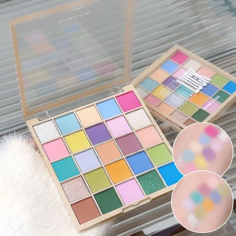 Macaron Theme 25 Color Eyeshadow Palette Highly Pigmented Matte Shimmer Makeup Palette For Party Cosplay Stage Appearance