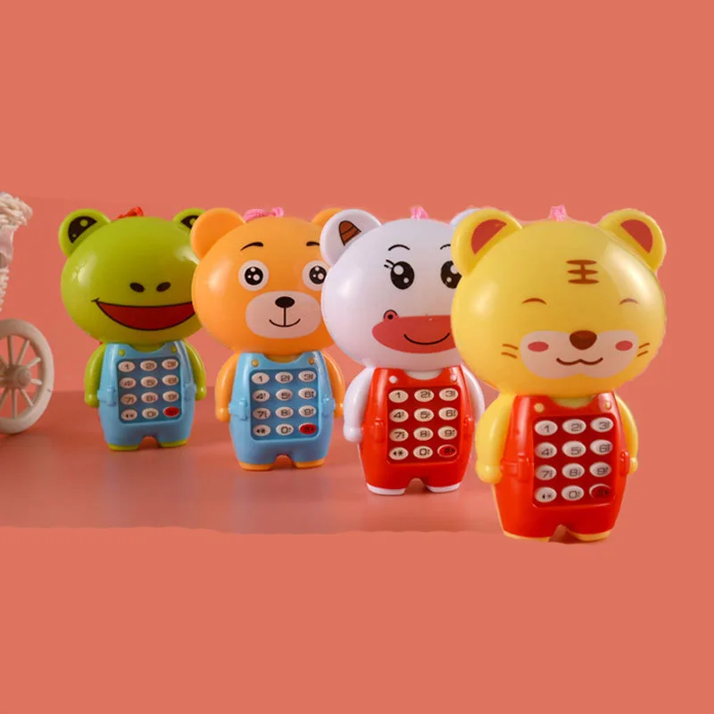 Baby Cartoon Animal Music Phone giocattoli per bambini modello di telefono cellulare bambini neonato giocattolo educativo precoce regali per bambini giocattoli per bambini