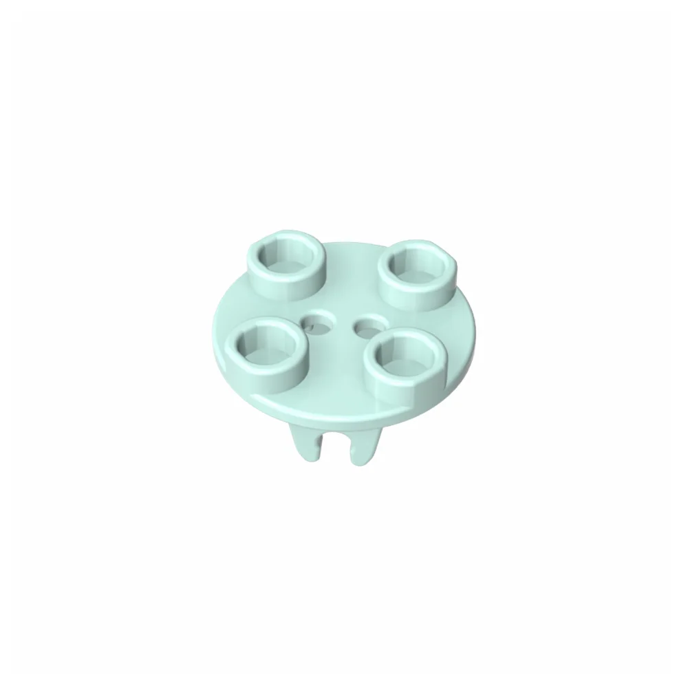 

Gobricks GDS-90214 Building Blocks Technical Wheel Holder, Plate, Round 2 x 2 Thin with Clips compatible with lego 2655