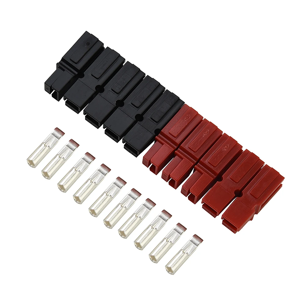 5 Pair Red And Black 30 Amp 600V For Anderson Plug Marine Power Connector Without Male And Female Design Connectors