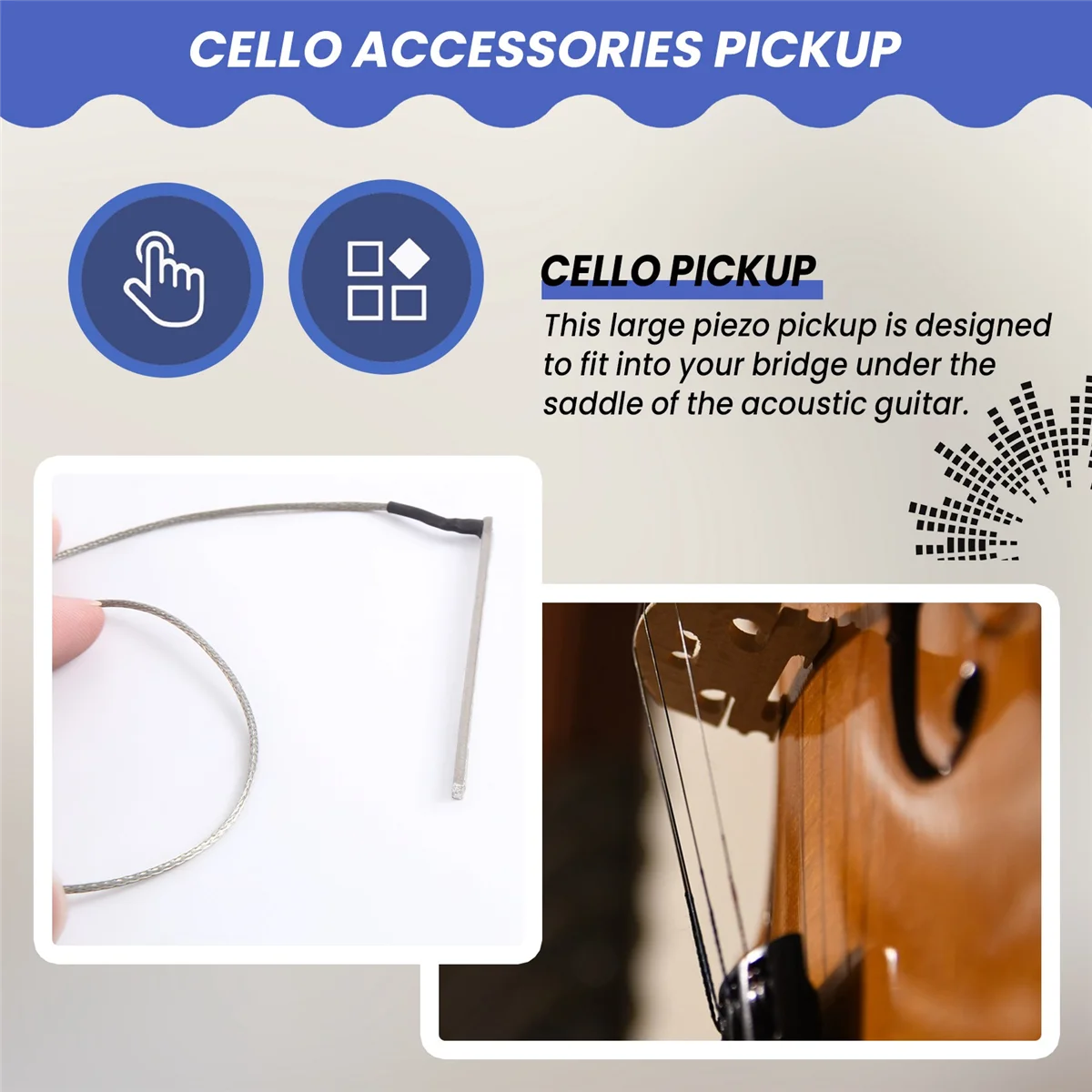 고감도 어쿠스틱 기타 브릿지 새들 로드, 피에조 메탈 로드, 포크 기타 픽업 스틱, 기타 액세서리, 6 스트링