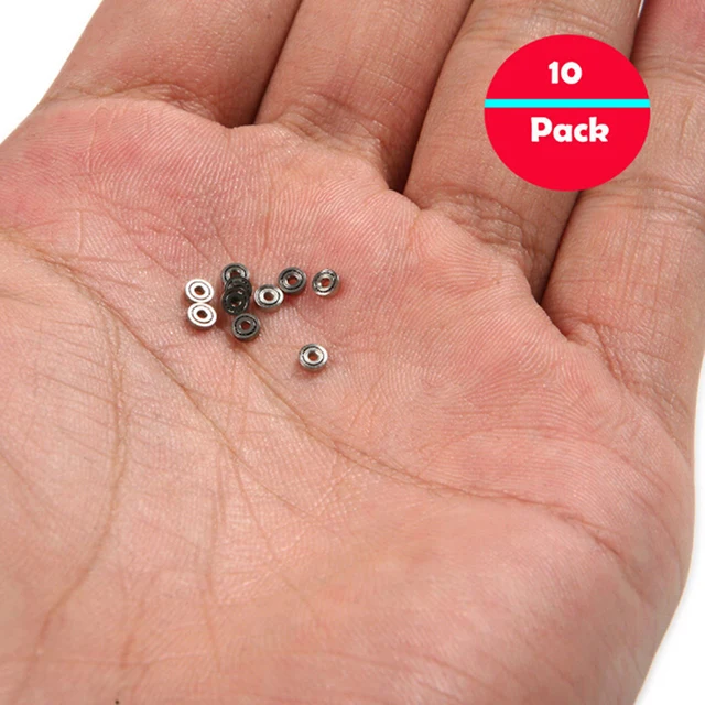 10 szt. Miniaturowe łożyska Mini piłka 681ZZ metalowe otwarte mikro łożysko 1x3x1mm