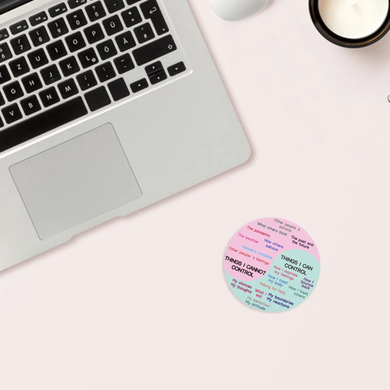 

Feeling Chart Sticker Magnetic PVC Rubber Emotion Wheel Magnetic Laptop Decor Clear Text Colorful Feelings Wheel Decal Freezer