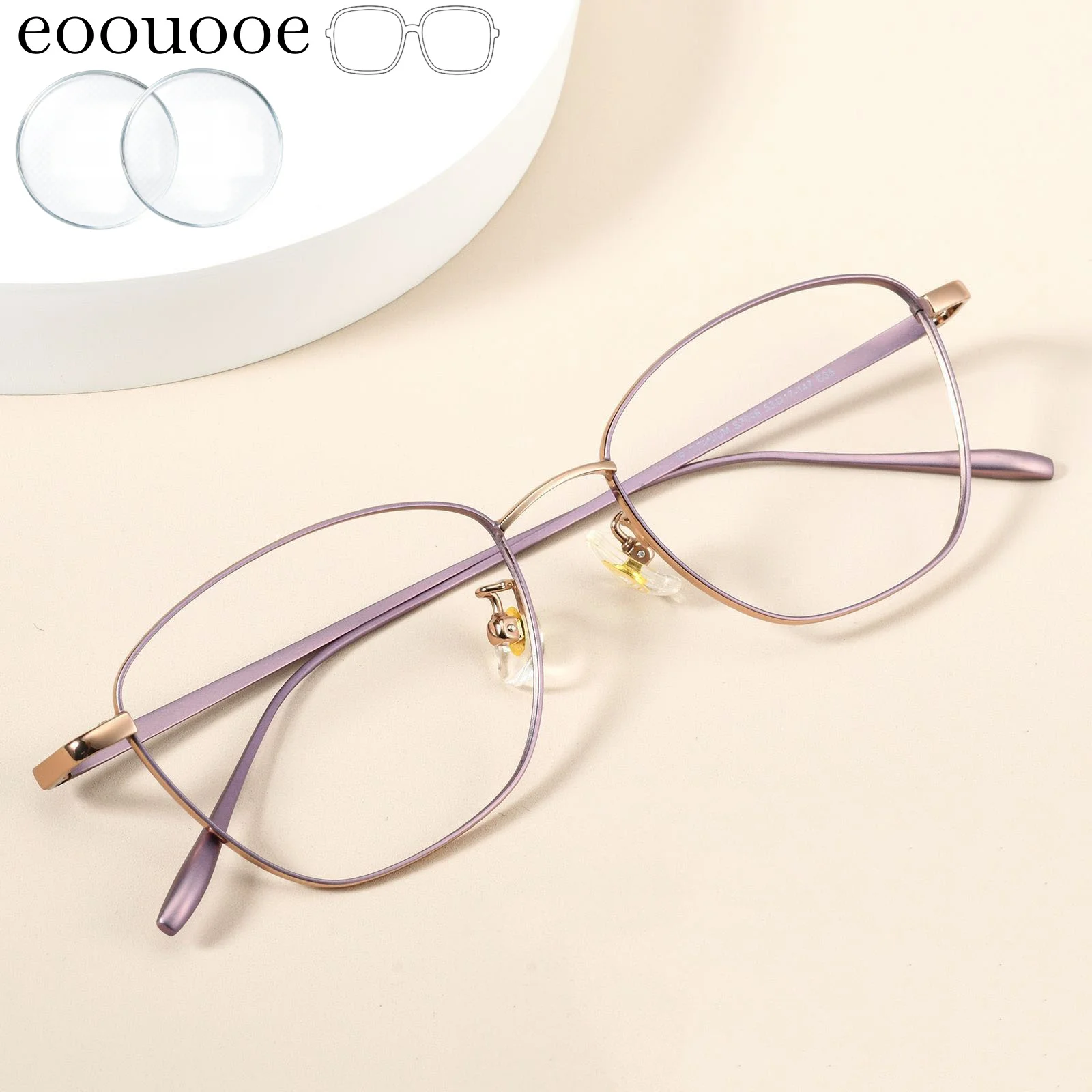 Gentle Temperament Glasses For Woman Myopia Reading Prescription Lenses With Degrees Recipe Progressive Customization Eyewear