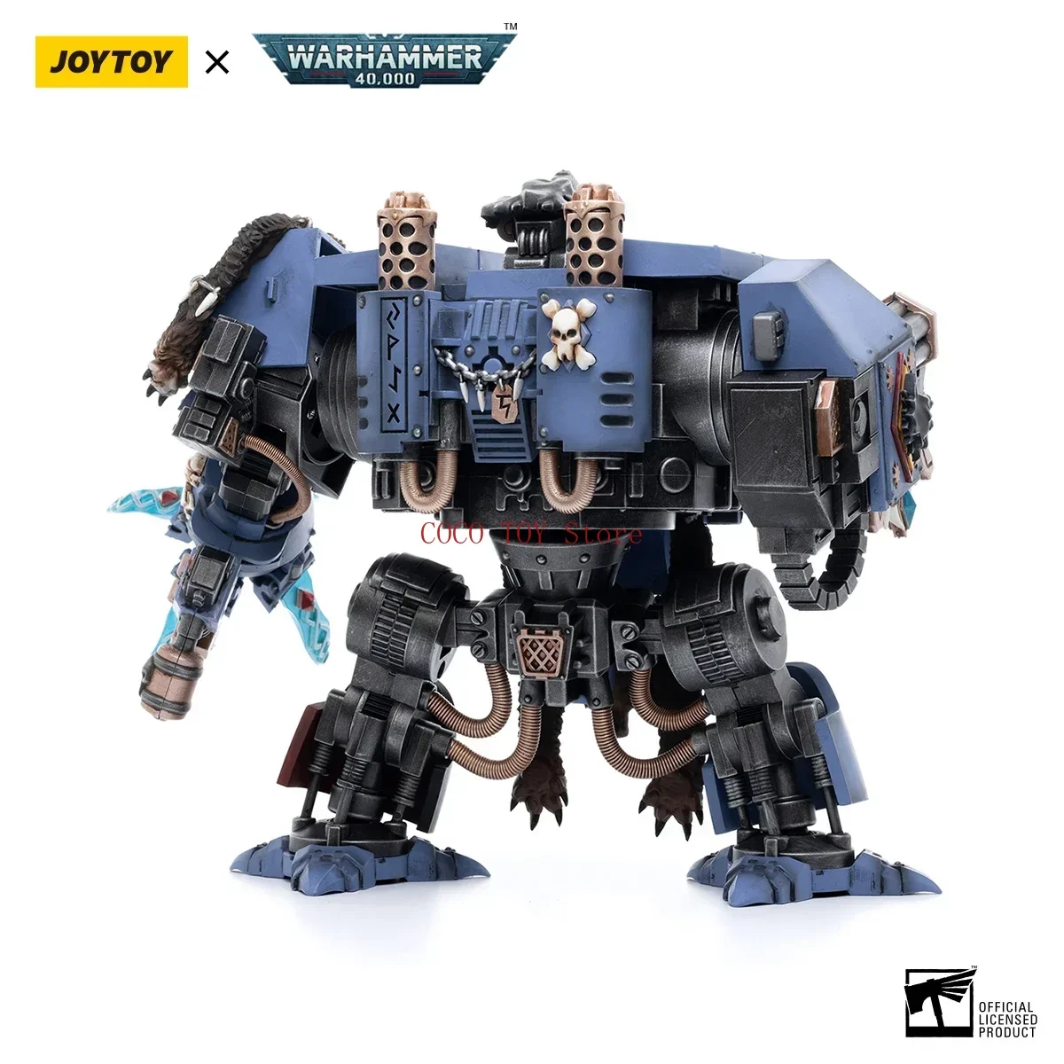 【متوفر】 لعبة مجسمة أنيمي أصلية من JOYTOY بمصدر داكن Warhammer 40K Space Wolf Brutal Bjorn Guochuang Mecha مجموعة هدايا